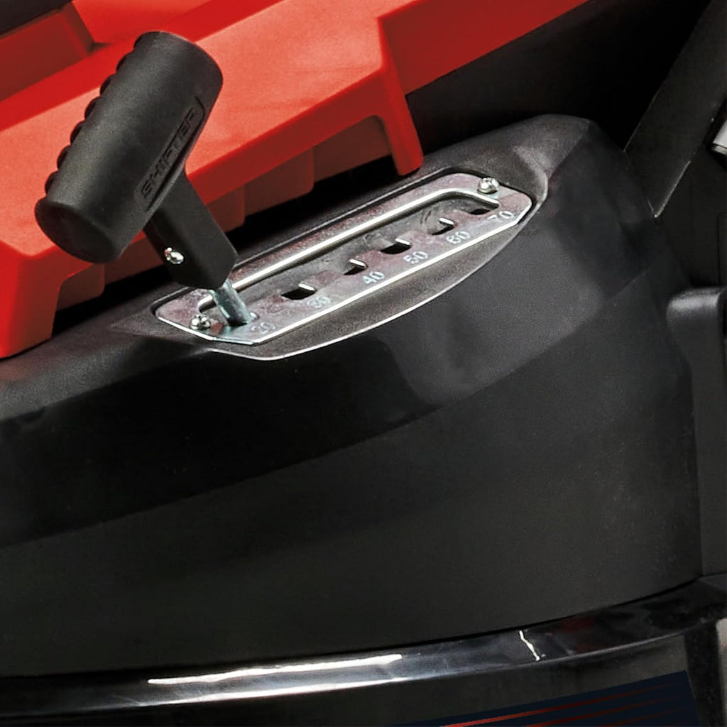 Einhell Cortacésped eléctrico GC-EM 1800/43 (1800 W, Ancho de Corte 43 cm, Altura de Corte Ajustable a 6 Niveles, Bandeja colectora 50 L)