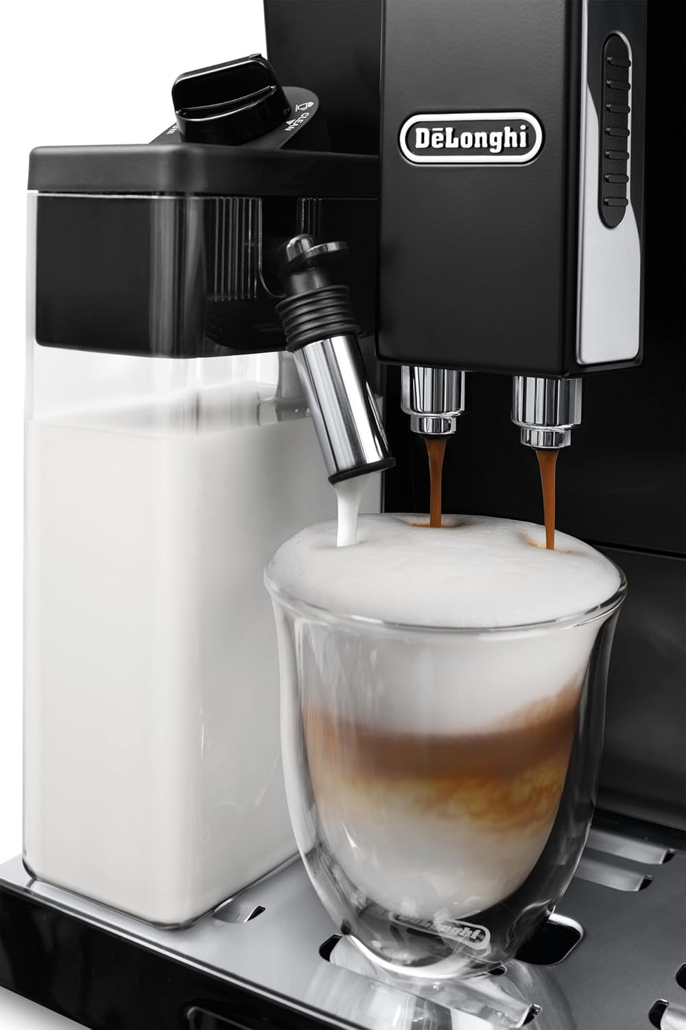 De'Longhi ECAM 44.666.B ELETTA Cappuccino, ECAM44.660.B, wysoki połysk czarny
