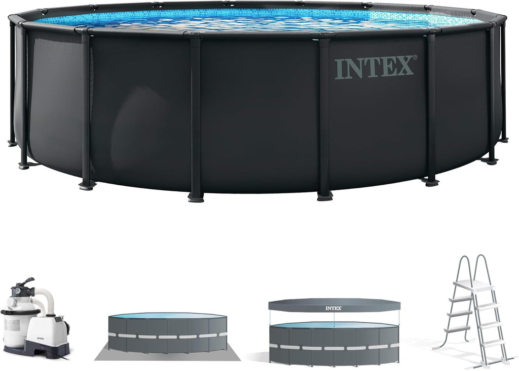 Intex Piscina elevada redonda Ultra XTR Frame 488x122 cm con depuradora (55216)