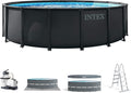 Intex Piscina elevada redonda Ultra XTR Frame 488x122 cm con depuradora (55216)