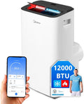 MIDEA Pingüino Aire Acondicionado Portátil Frío y Calor 3000 Frigorías / 12000 BTU - Climatizador silencioso con bomba calor 3500 W Air conditioner 4 modalidades con kit de ventana y control remoto
