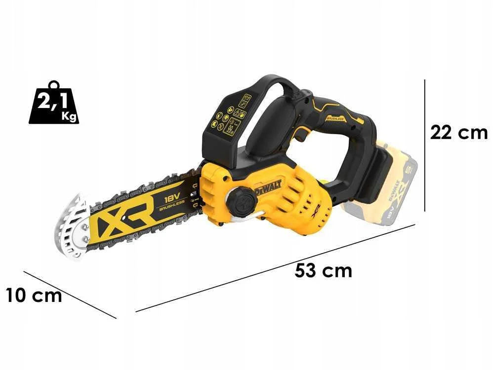 Piła łańcuchowa akumulatorowa DeWalt DCMPS520n do drewna mała pilarka 18V