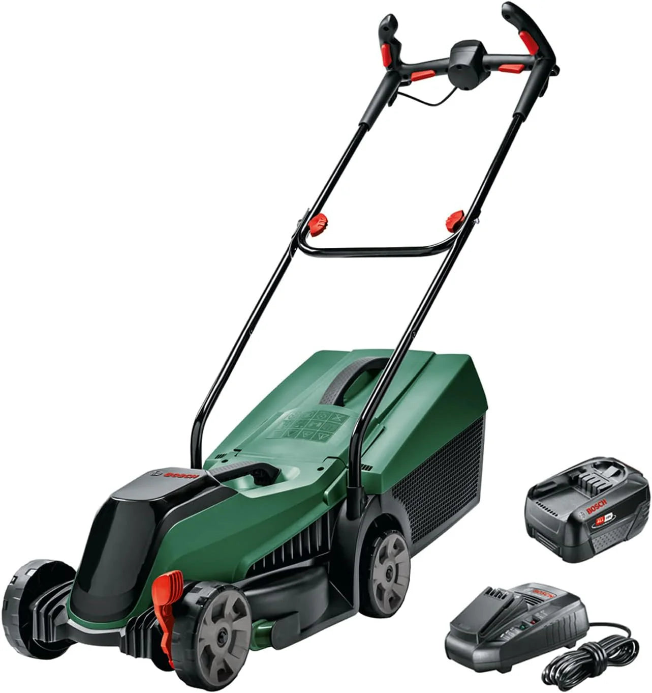 Bosch Home and Garden 06008B9A07 CityMower Battery Lawn Mower, 18 V, 1 Battery 4.0 Ah, Cutting Width: 32 cm, Lawns up to 300 m², Box Packaging