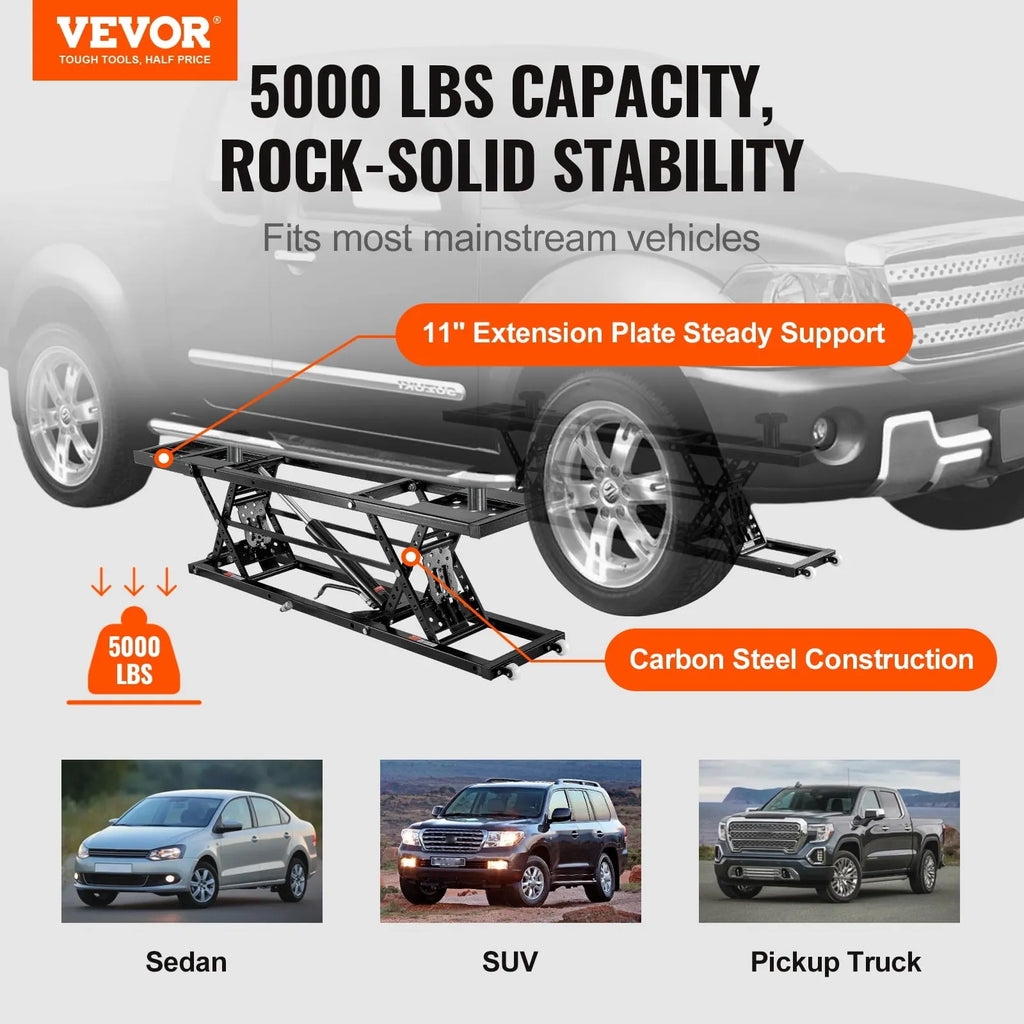 2026 Elevador de coche portátil 5000 LBS – Sistema de elevación automática para garaje doméstico