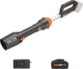 WORX WG543E Soplador de Hojas 20V-4Ah Nitro, superligero 1,7Kg, Motor brushless, 209Km/h, turbina Alto Volumen y Velocidad, para Limpieza de Jardines, Caminos y parcelas, Incluye batería y Cargador
