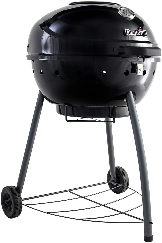 Char-Broil Kettleman Charcoal Barbecue - Kettle Charcoal Grill, TRU-Infrared Technology, Removable Ash Tray - Optimal for Outdoor, Garden & Patio Cooking