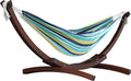 Vivere Hamak, Brązowy/Biały, 254 x 117 x 104 cm
