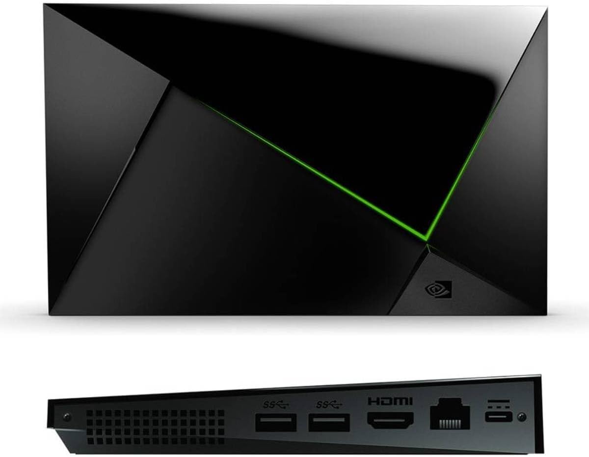 Nvidia Shield TV Pro, Procesador con Control Remoto, Chrome, Negro