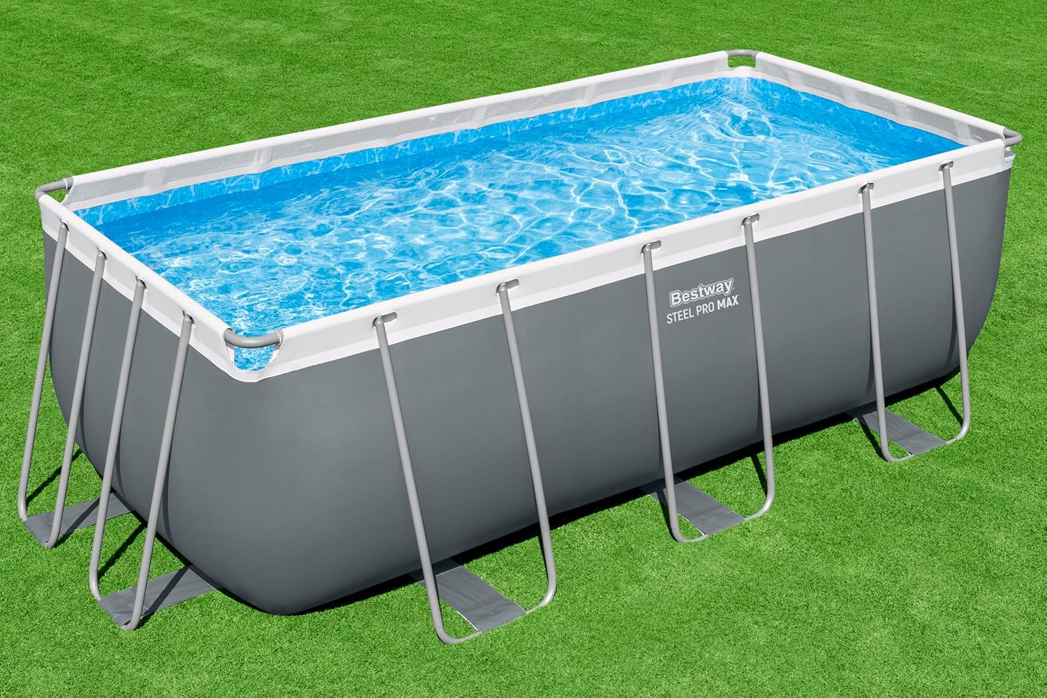 Bestway Juego de Piscina Rectangular de 13'6" x 6'7" x 48"/4.12 m x 2.01 m x 1.22 m