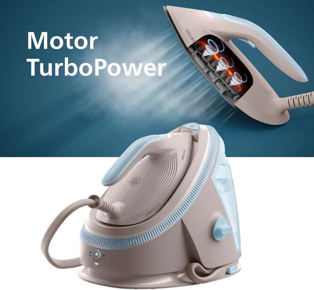 Philips PerfectCare Series 7000 Ironing Center – Steam Stroke 600 g, Pressure 8.5 Bar, OptimalTEMP, SteamGlide Elite Sole, Removable Reservoir 1.5L, Vertical Ironing, Easy De-Calc (PSG7200/60)