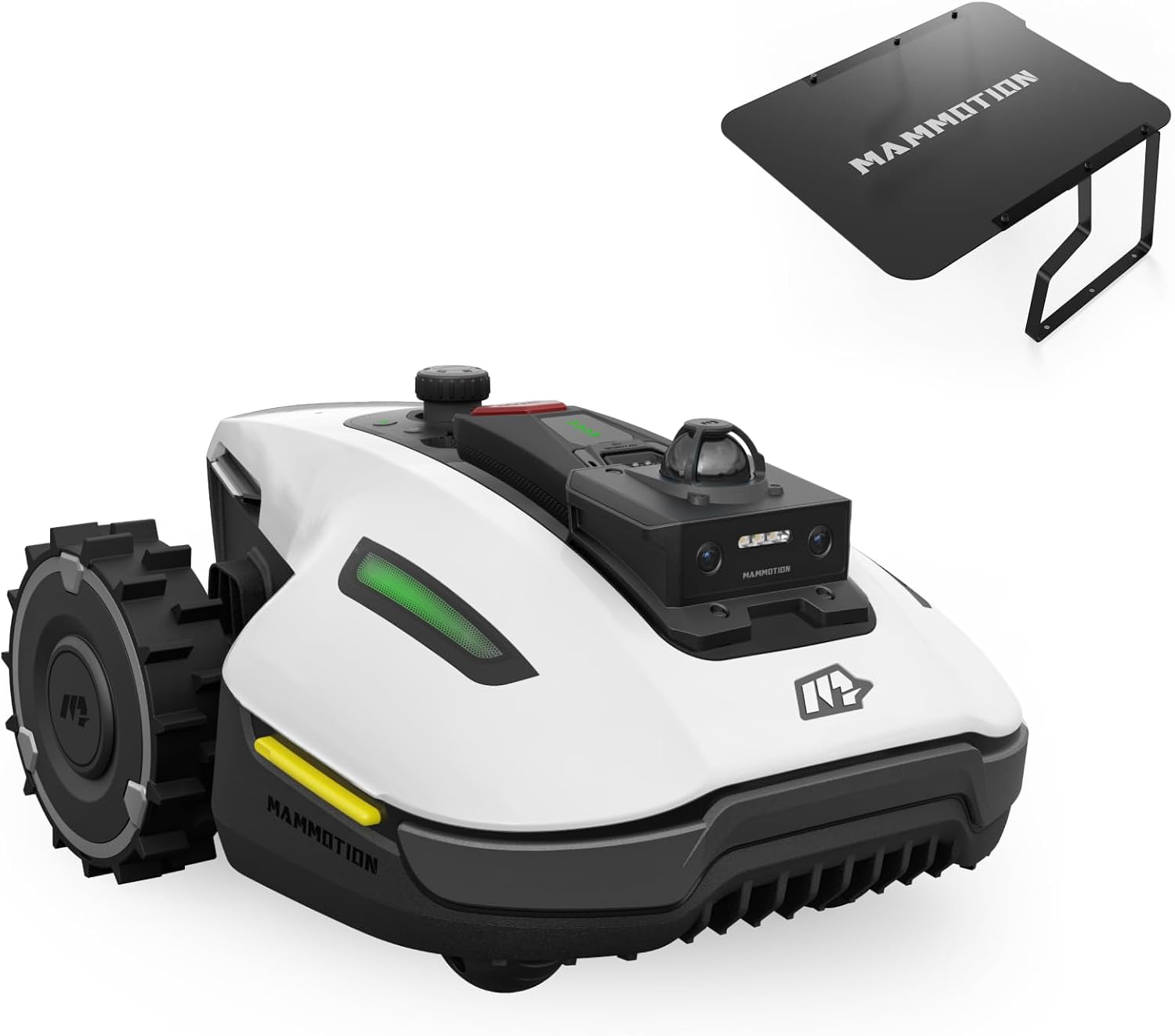 MAMMOTION YUKA mini 2 800 LiDAR Robot koszący bez przewodu obwodowego, rekomendowany 800 m³, LiDAR 360°+ AI Vision, rozpoznawanie ponad 300 przeszkód, DropMow, nachylenie 45%