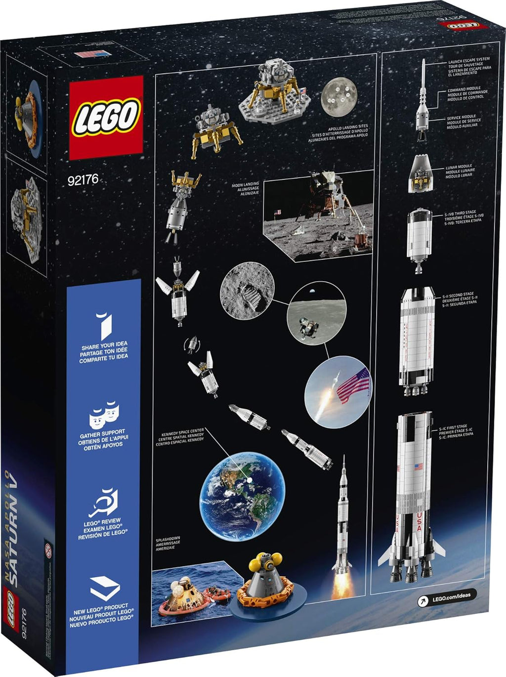 Ideas NASA Apollo Saturn V 21309 Building Kit (1969 Piece)