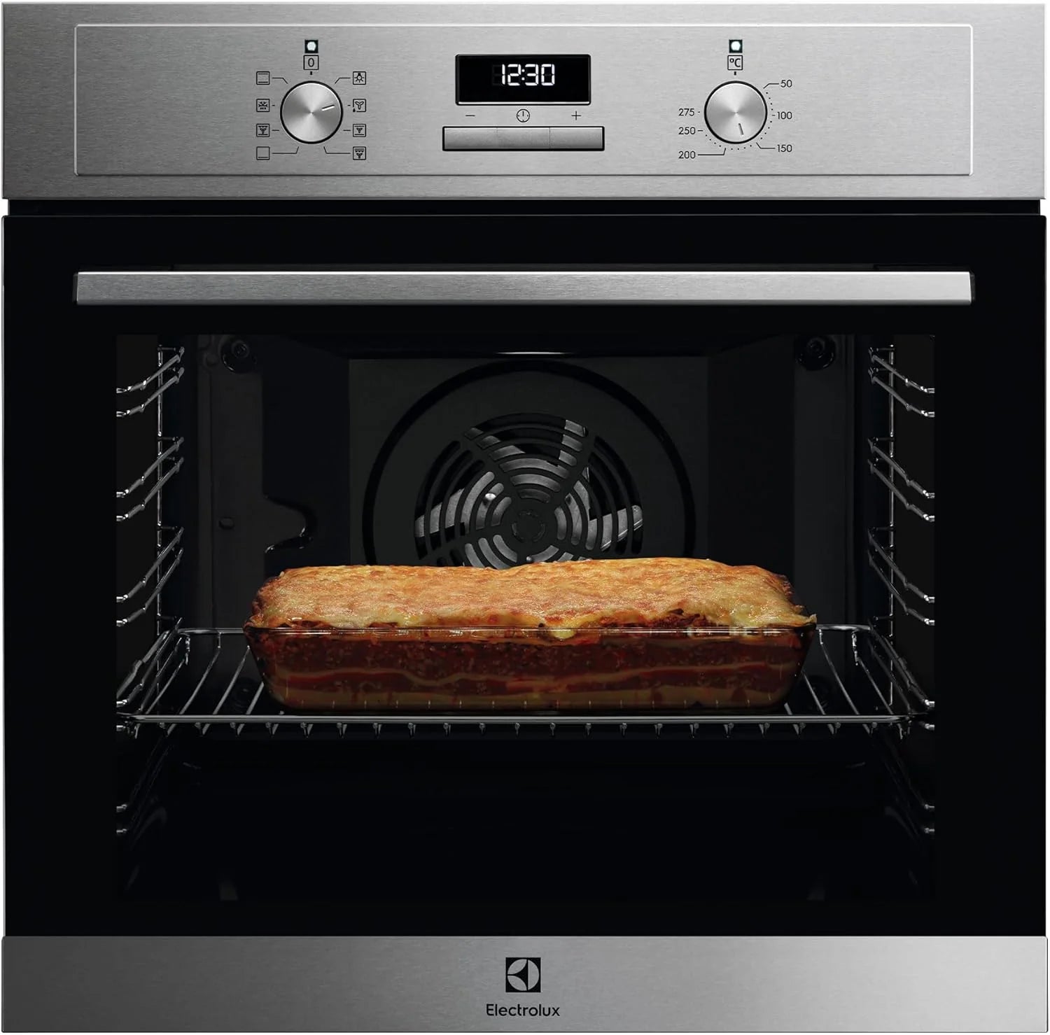 Electrolux Multifunction Oven EOF6P54TX, 72 L, Grill Function, 1000W, SurroundCook Technology, Pyrolytic Cleaning, LED Display, Retractable Controls, Telescopic Rails, Inox, Made in DE