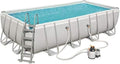 BESTWAY 56466 - Piscina Desmontable Tubular Power Steel 549x274x122 cm Depuradora de arena de 5.678 litros/hora