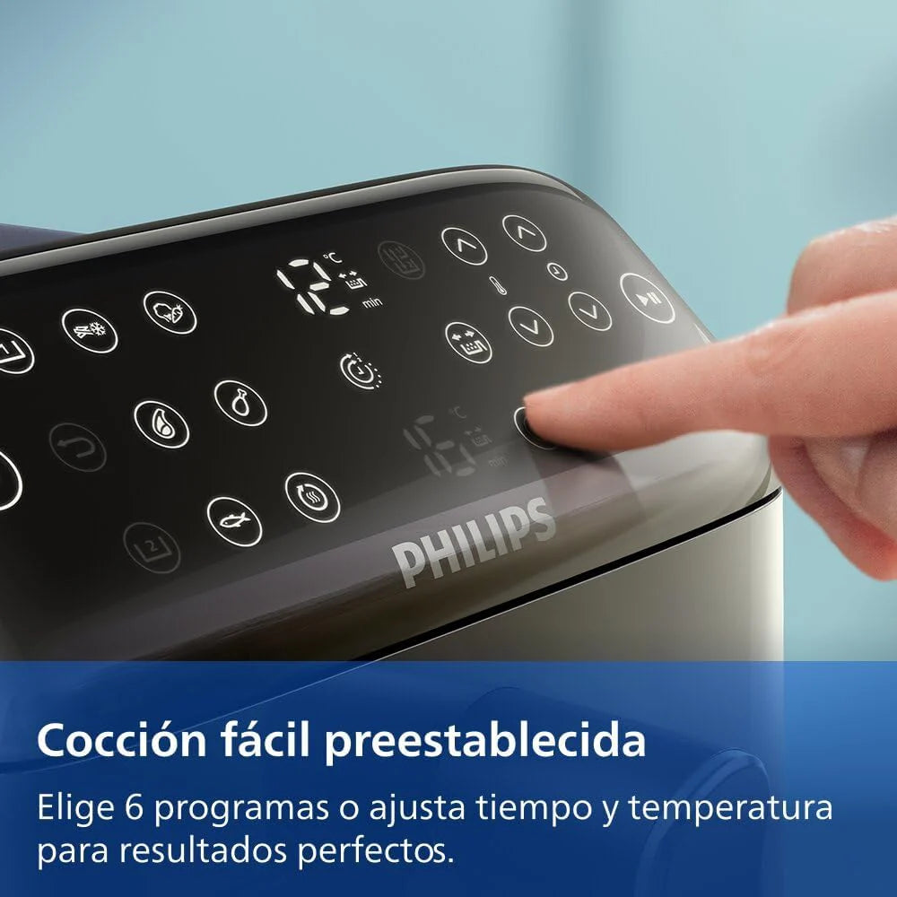 Philips Airfryer Series 4000 Double Vertical Basket 10L – RapidAir Technology, Sync, 2 Baskets at Once, 45% Less Space, PFAS Free Ceramic Coating, Viewing Windows (NA460/00)