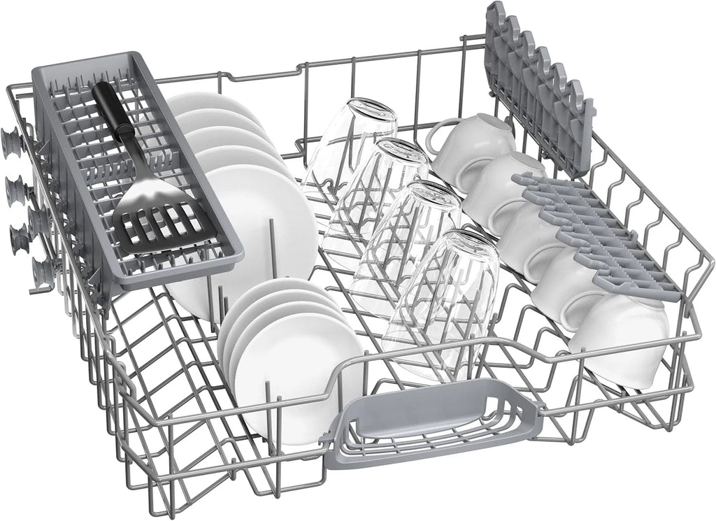 Balay 3VF5012NP Integrated Dishwasher, 60 cm, Extra-Quiet Motor, Automatic Program, Grey