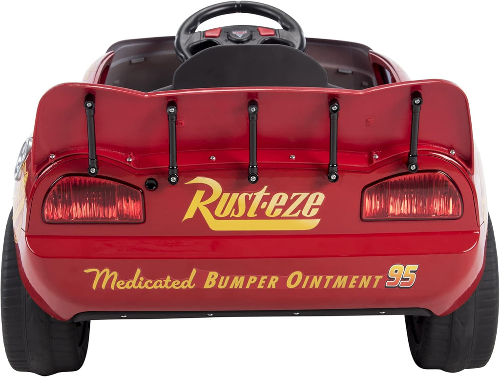 Huffy Cars Lightning Mcqueen Coche eléctrico para niños 3-5 años - Coche 6v con Luces de Trabajo y Sonido