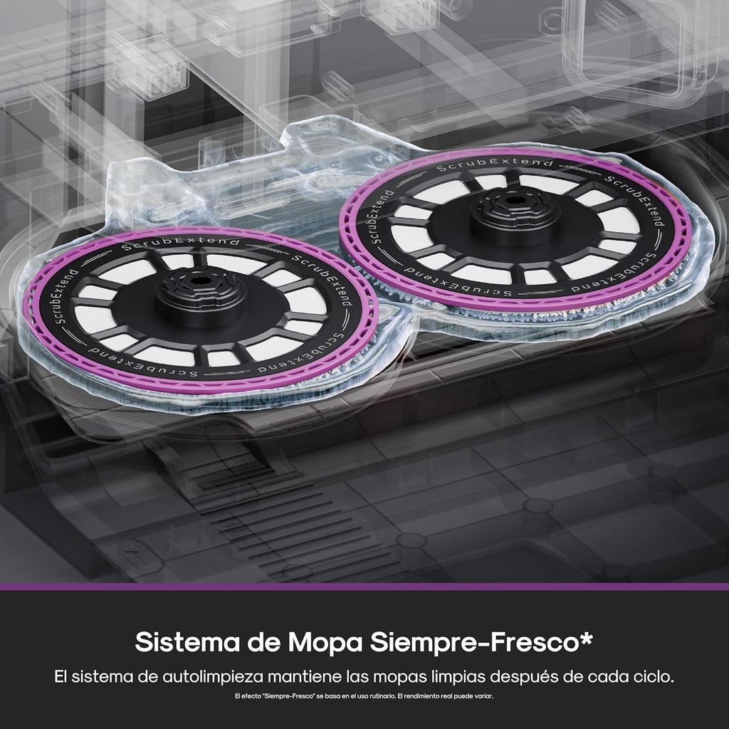 Eureka J15 EVO Ultra Robot Aspirador y Fregasuelos 22KPa con Base Multifuncional, Autovaciado & Autolimpieza, Cepillo Antienredo, Secado Aire Caliente Mopas, Limpieza de Alfombras Versátil