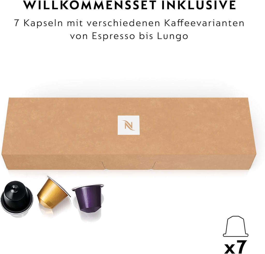 DeLonghi Nespresso Citiz EN267.WAE Cafetera con cápsulas, sistema de extracción especial, 1710 W, 1 L, plástico, Blanco