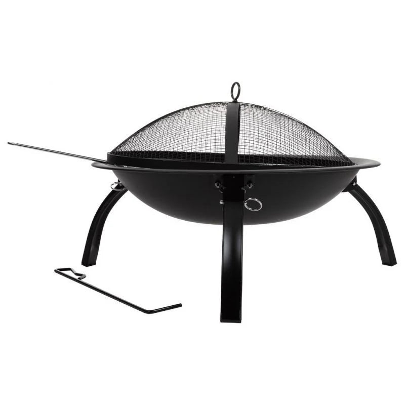 Barbacoa Exterior De Metal Con Parrilla Negro