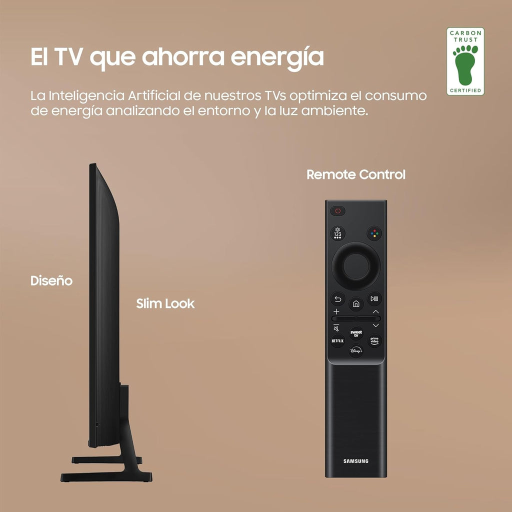 TV Crystal UHD 2024 50DU7105 Smart TV de 50" Crystal UHD con Colores Puros con PurColor, el Mejor Smart TV, Todos los Altavoces a la Vez con Q-Symphony y controla tu casa con SmartThings
