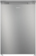INFINITON CV-A85I - Congelador vertical, 80 Litros, 85 cm, 3 cajones, Control de temperatura, Puerta reversible, Regulación en Altura, E, Inox