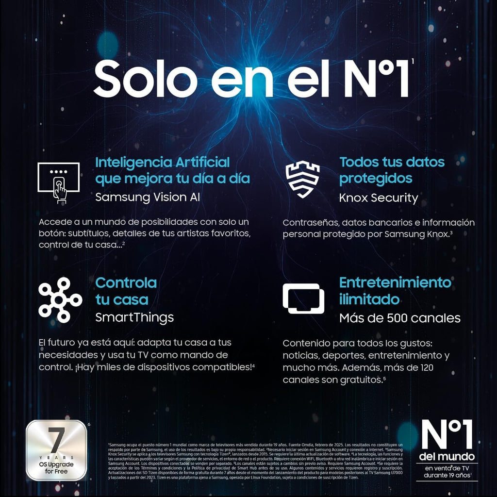 TV 43 Pulgadas QLED Q8F 4K Smart TV con Vision AI, 100% Volumen de Color con Quantum Dot, el auténtico Quantum Dot y Motion Xcelerator