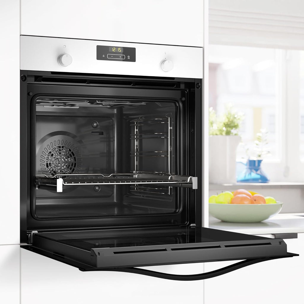 Balay – Horno multifunción, 60 cm de ancho, 71L, Serie Cristal, Función Freidora de aire, Aqualisis, blanco, 3HB5159B4