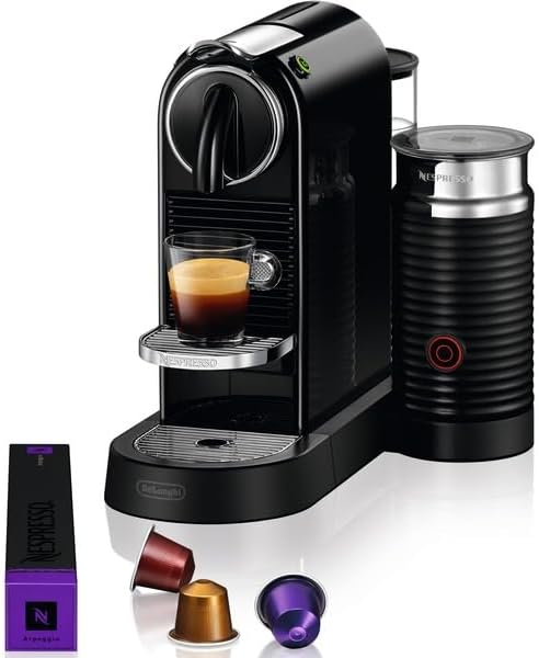 DeLonghi Nespresso Citiz EN267.BAE Coffee Maker with Capsules, Special Extraction System, 1710 W, 1 L, Plastic, Black