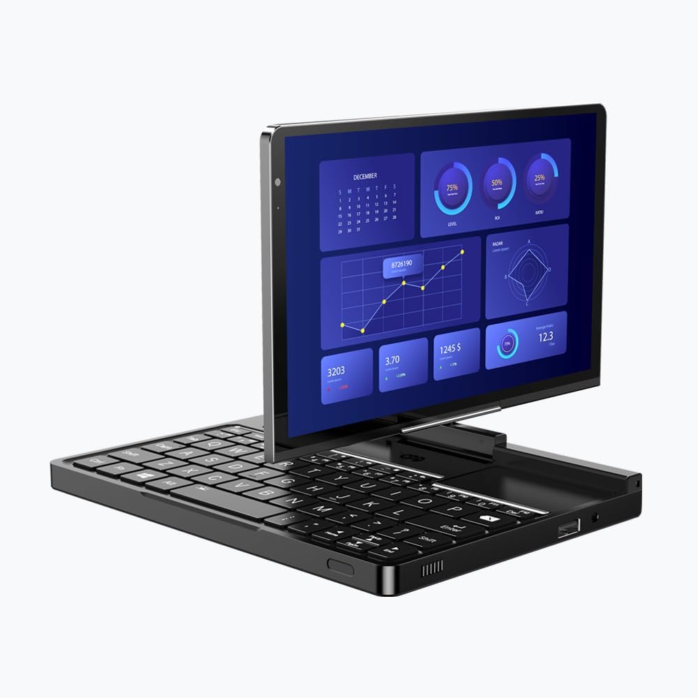 GPD Pocket 4 (8840U) Ultra Mobile PC de aluminio con Windows 11, pantalla 8.8 Ultra HD giratoria 180°, Ryzen 7 8840U, RAM 16 GB LPDDR5x, SSD NVMe 1 TB, Wi-Fi 6E, Ethernet 2.5G, Bluetooth 5.3