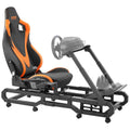 Soporte para Volante de Carreras VEVOR con Ruedas para Logitech G923/G920/G29, Cabina de simulador de conducción de Acero Resistente, Thrustmaster T248P, Soporte para Volante y Pedal Ajustables