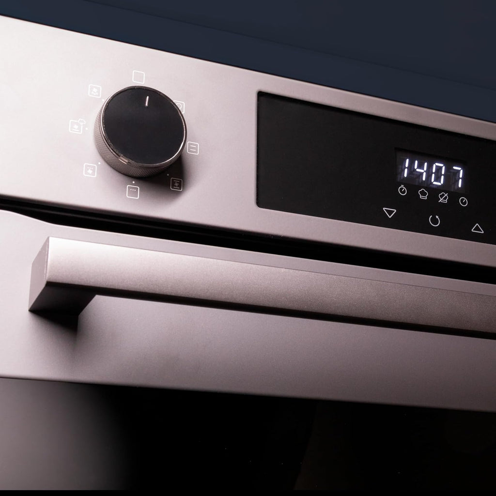 Cecotec Horno Multifunción Integrable 60cm Bolero Hexa M226000 Matt A. 2800W, 72L, 7 Funciones, Modo Grill, Fan Assisted Grill, Modo Convección, Defrost, Steam Base X2, Steam EasyClean, Steam Assist