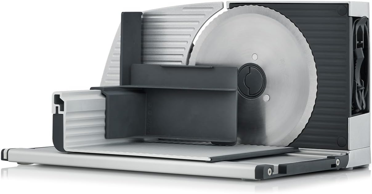 GRAEF MYtiny MT1000 - Cortadora plegable, 170 W, cuchilla Ø170 mm, metálica, corte 0-15 mm, pan, compacta, Made in Germany, plata