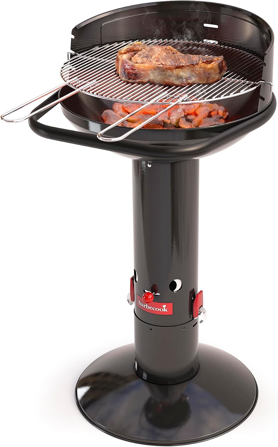 Barbecook Loewy 50 grill węglowy w kolorze metalicznym ze stali nierdzewnej Ø 47,5 cm wys. 99 cm 2234512000 szary