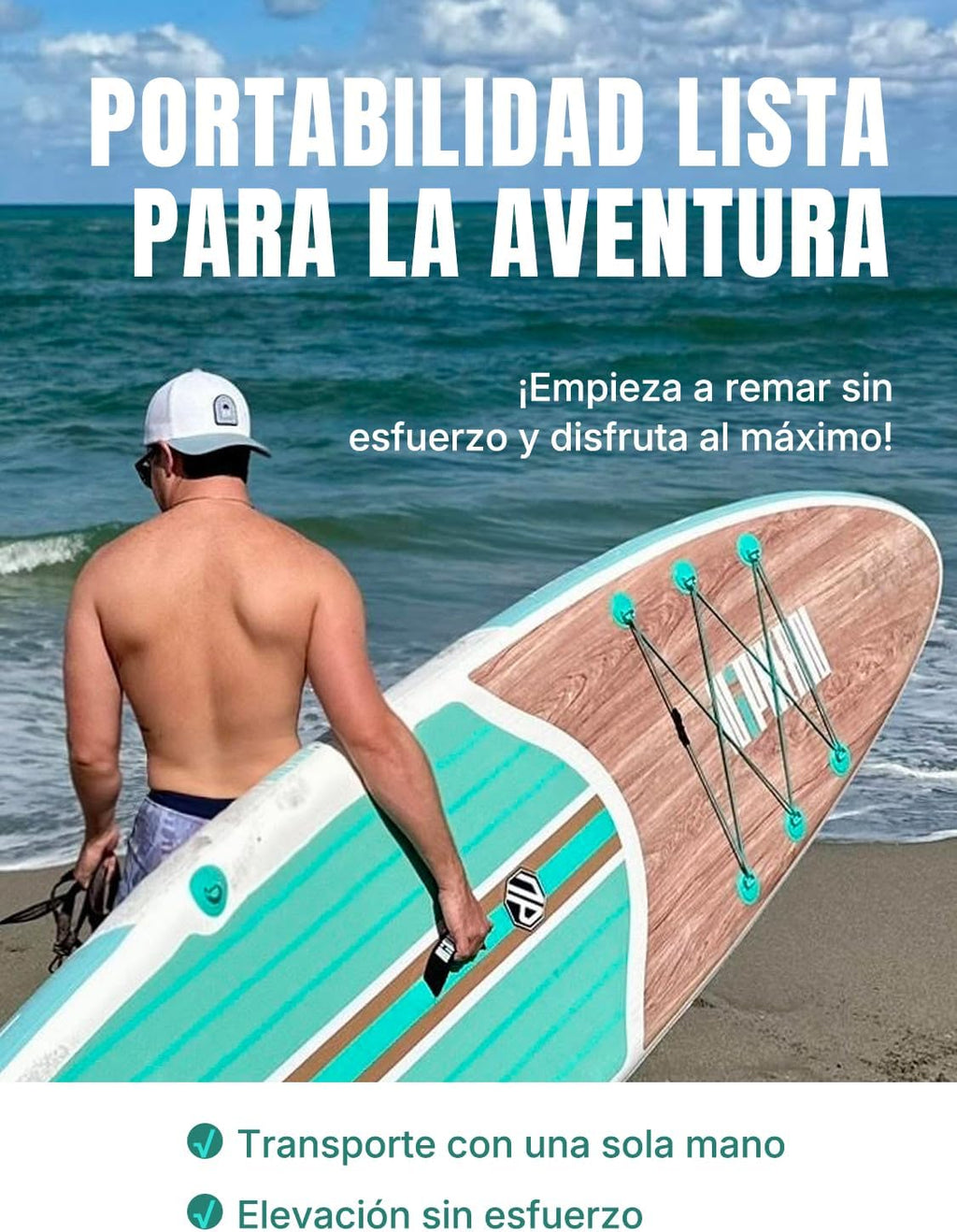 Niphean Tabla Paddle Surf Hinchable para Adultos con Todos los Accesorios, 320cm Paddle Surf Hinchable para Todos los Niveles, Sup Capacidad 200kg para 2 Personas, Stand up Paddle Board con Asiento