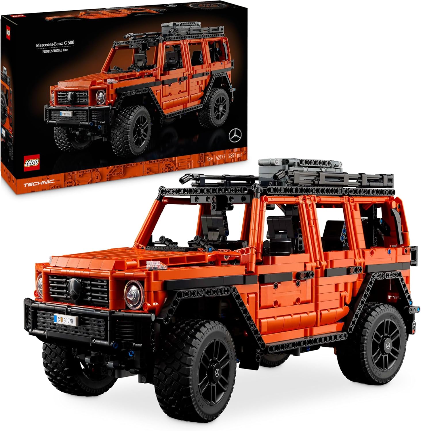Technic Mercedes-Benz G 500 Professional Line Kit de Construcción, Maqueta de Coche Clase G para Adultos, Regalo para Hombres y Mujeres Fans de los 4x4, Decoración del Hogar 42177