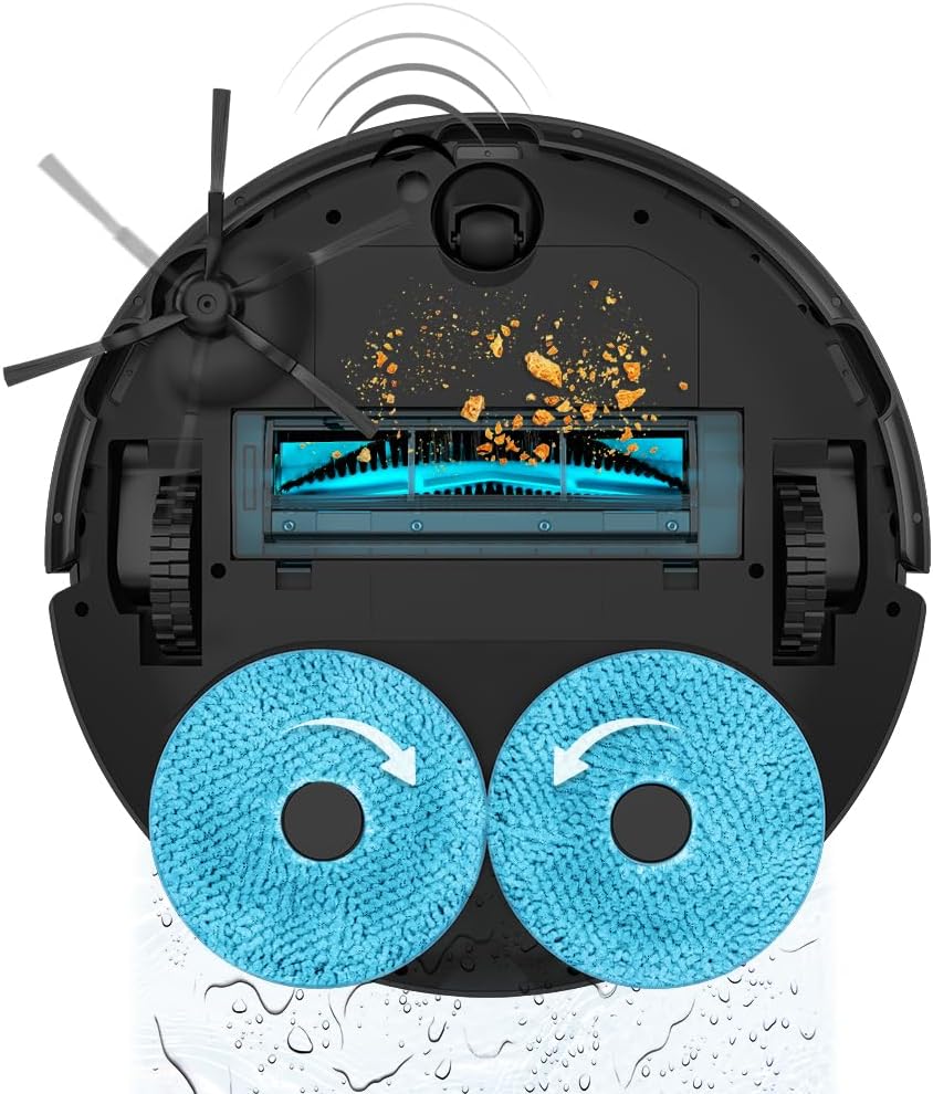 Cecotec Conga 11090 Spin Revolution Home&Wash Robot Aspirador + Estación de Vaciado Automático