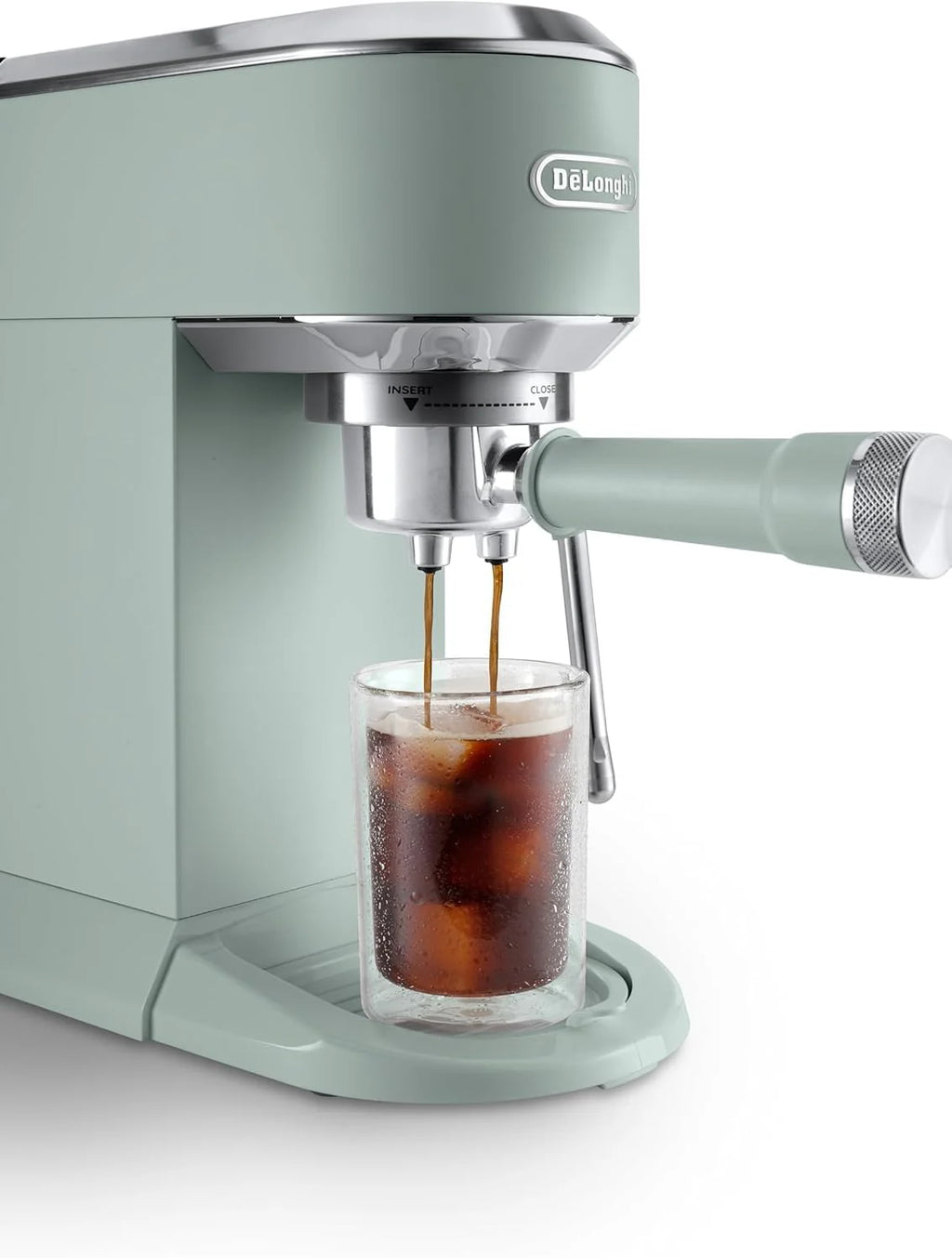 De'Longhi Dedica – Cafetera de Bomba de Acero Inoxidable para Café Molido o Monodosis, Espresso y Capuchino, Depósito de 1.3 Litros, Sistema Antigoteo, Modelo EC685.M, Color Metal