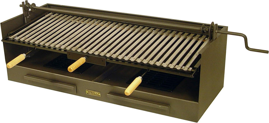 Imex El Zorro 71593 - Cajón Barbacoa-Elevador-Parrilla INOX 100x40x32 cms.