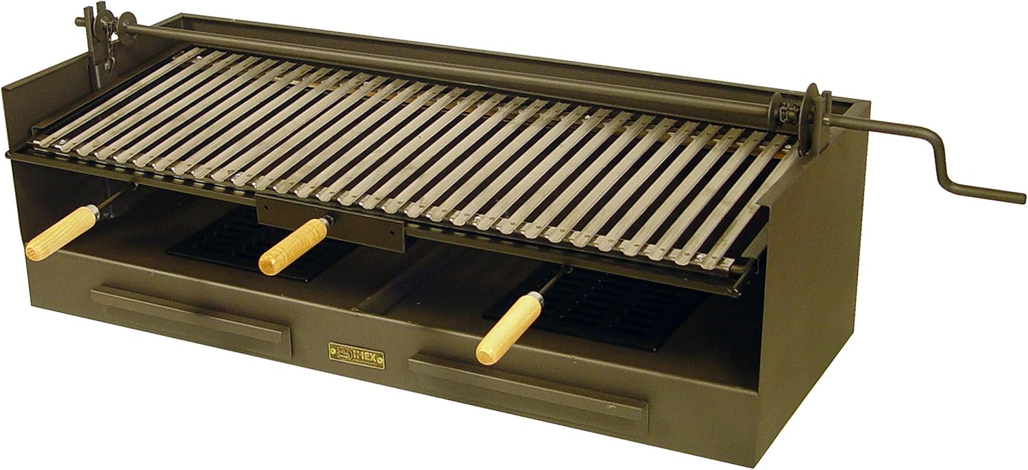 Imex El Zorro 71593 - Cajón Barbacoa-Elevador-Parrilla INOX 100x40x32 cms.