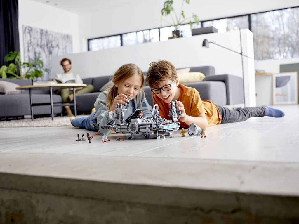 Star Wars: The Rise of Skywalker Millennium Falcon 75257 Starship Model Building Kit and Minifigures, New 2019 (1,351 Pieces)