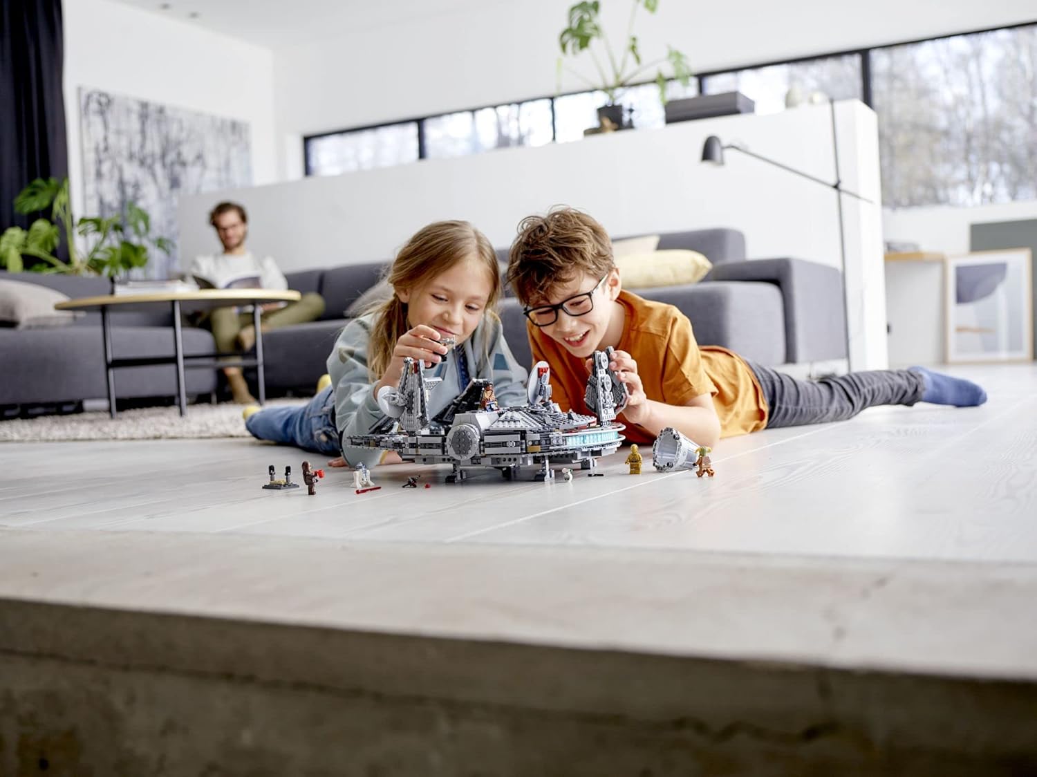 Star Wars: The Rise of Skywalker Millennium Falcon 75257 Starship Model Building Kit and Minifigures, New 2019 (1,351 Pieces)
