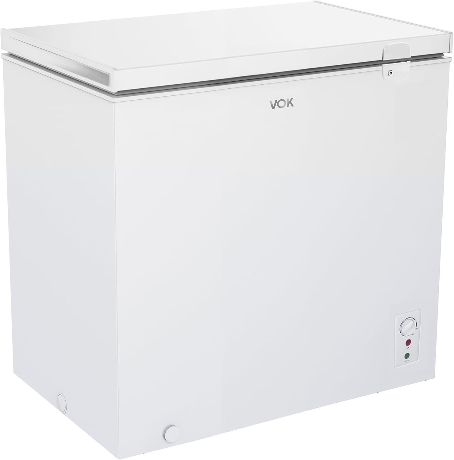 VOK Congelador Horizontal 194 L Ancho 81,8 cm - Función Dual, Congelación Rápida, Luz LED, Bloqueo de Seguridad, Autonomía de 23 h, Blanco