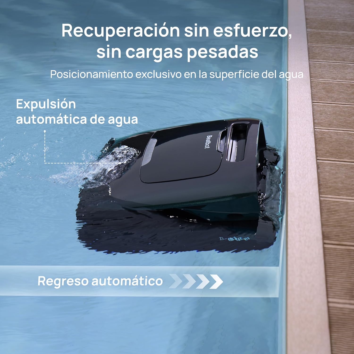 Beatbot AquaSense 2 Pro - Robot Aspirador para Piscina, Limpieza 5 en 2 inigualable, Elimina la Superficie del Agua con navegación remota, estacionamiento de Superficie, aclara el Agua, para Piscinas