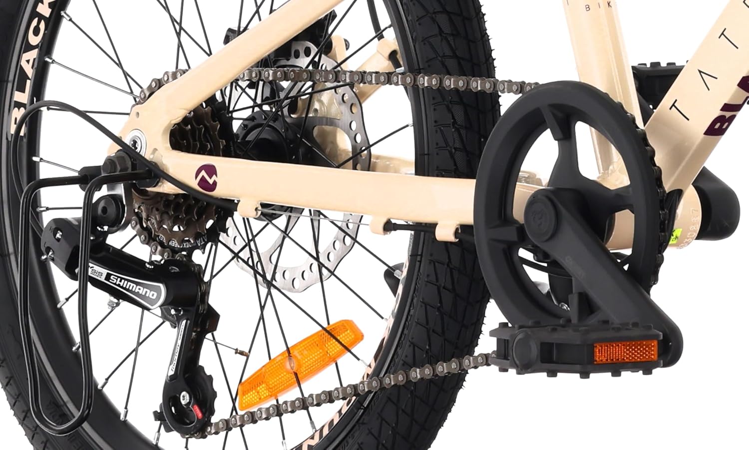 Tatra Bikes Bicicleta Infantil 20 Pulgadas, Bici para niños con Cuadro de Aluminio, 6 Cambios, Frenos de Disco, Timbre, reposapiés, reflectores