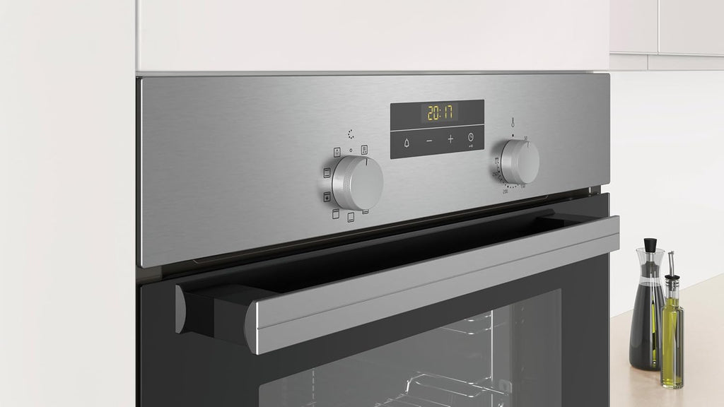 Balay Horno Multifunción, 60 cm de ancho, Control Comfort, Precalentamiento Rápido, 7 funciones, Negro/Acero inoxidable, 3HB2030X0