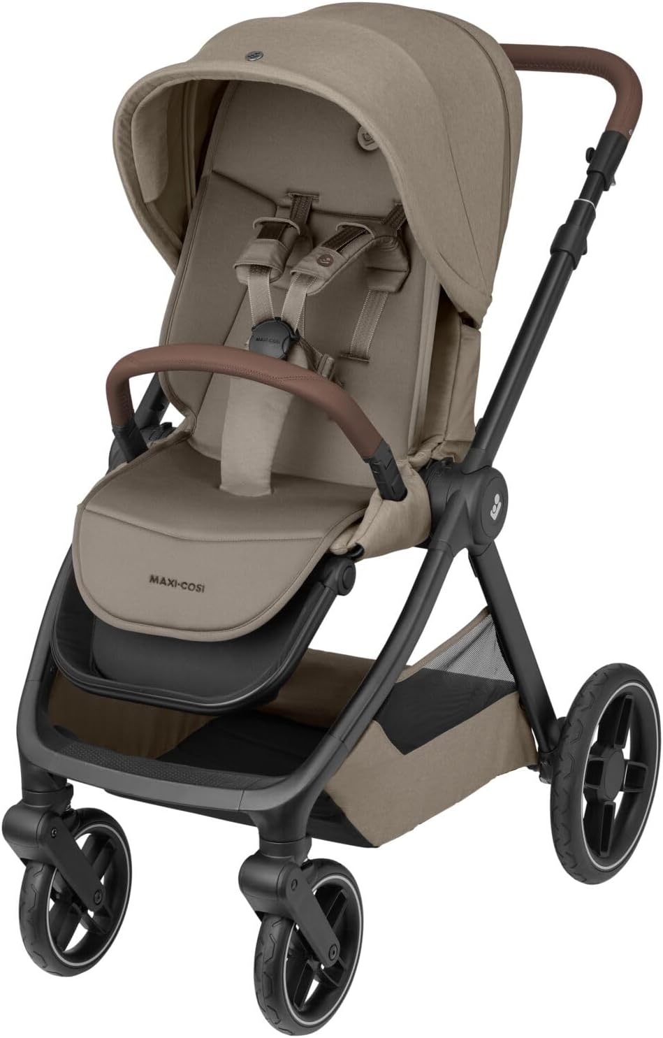 Maxi-Cosi Oxford Cochecito, 0-4 años, 0-22 kg, Plegado compacto, Asiento espacioso, reclinación ergonómica, Suspensión de última generación, 3 reclinaciones, 10 kg Amplia cesta, Twillic Truffle