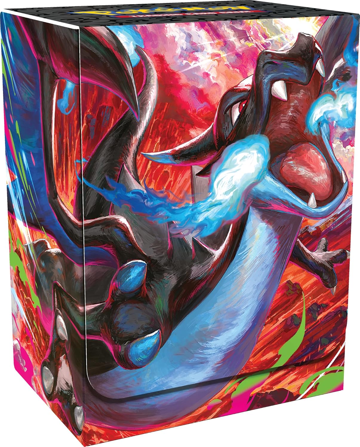 Pokémon: Colección Ultra Premium Mega Charizard X-ex del JCC Pokémon (Dos Cartas promocionales holográficas, 18 Sobres de expansión y Accesorios Premium)