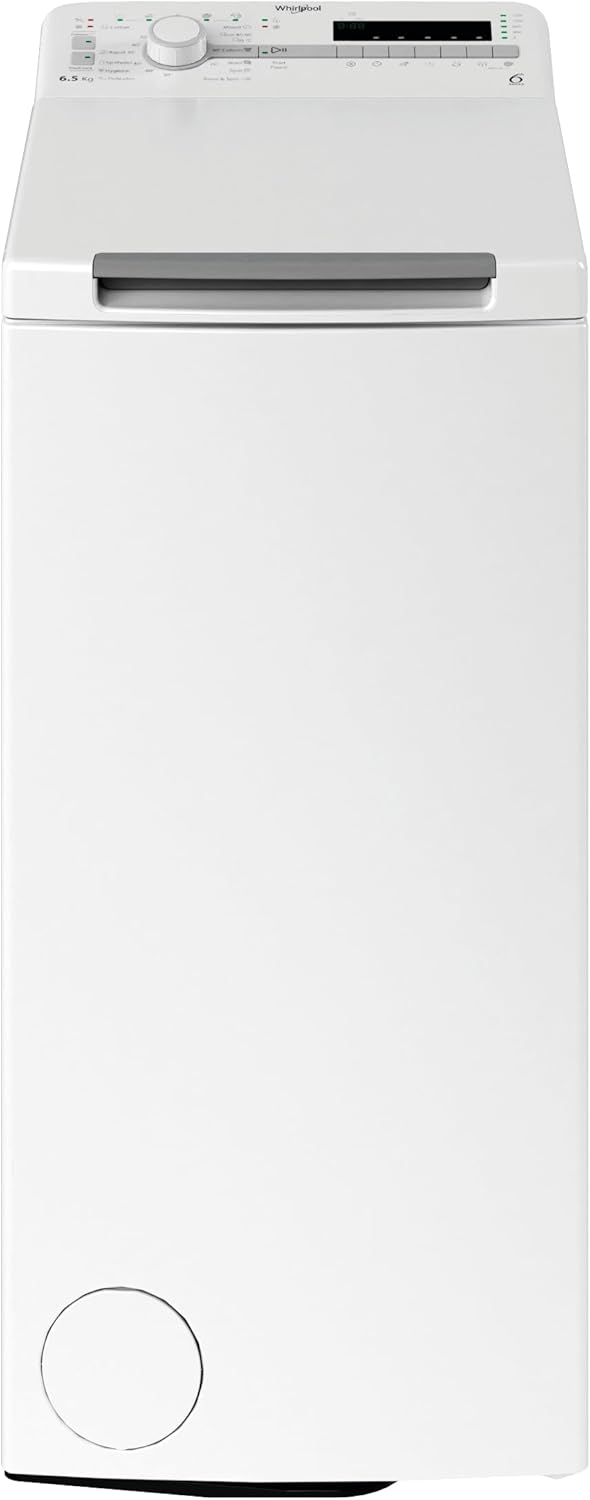 Whirlpool - Lavadora carga superior 6.5 kg TDLR 65230SS EU/N blanco, 1200 rpm, tecnología 6th sense y freshcare, motor universal, eficiencia NEL D
