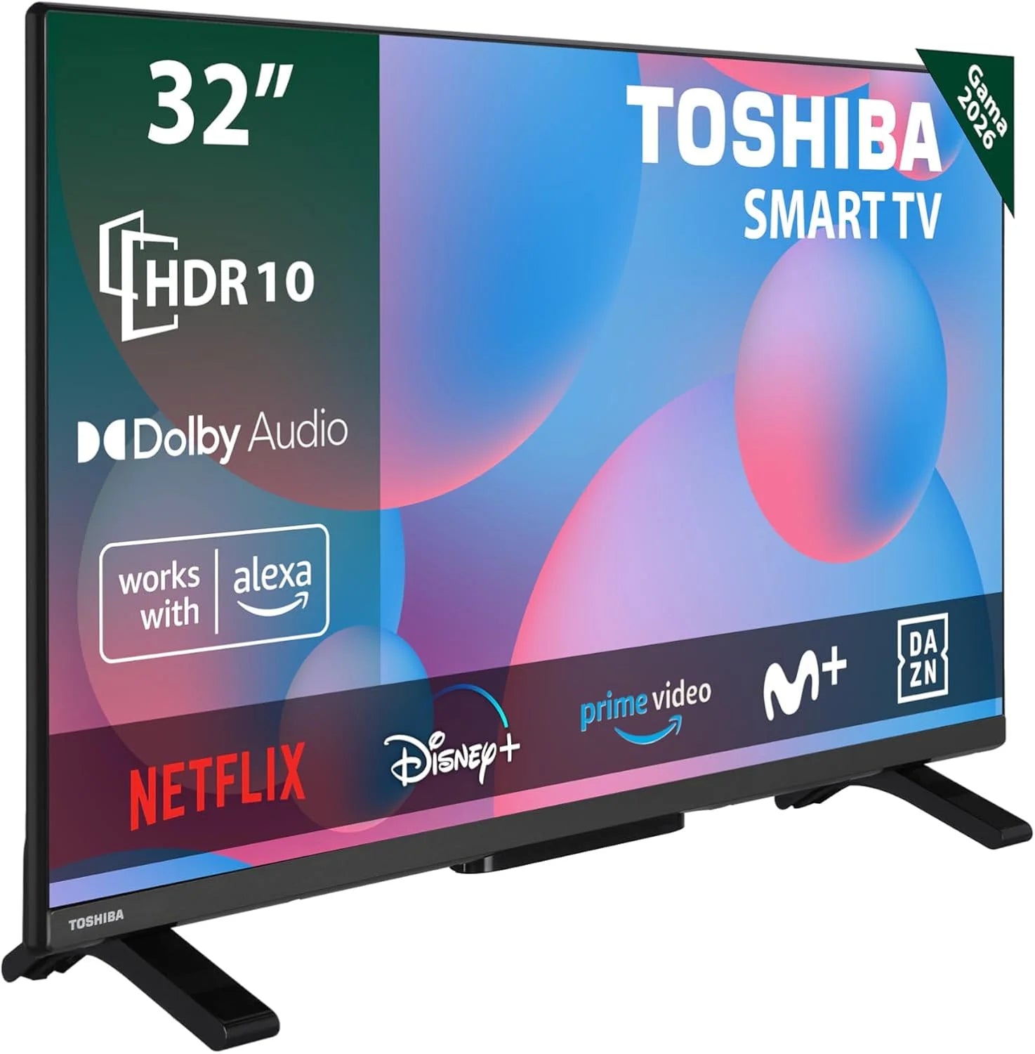 Toshiba 40LV3563DG 40" Full HD (1920 x 1080) HDR Smart TV with Central Stand, Compatible with Alexa, WiFi